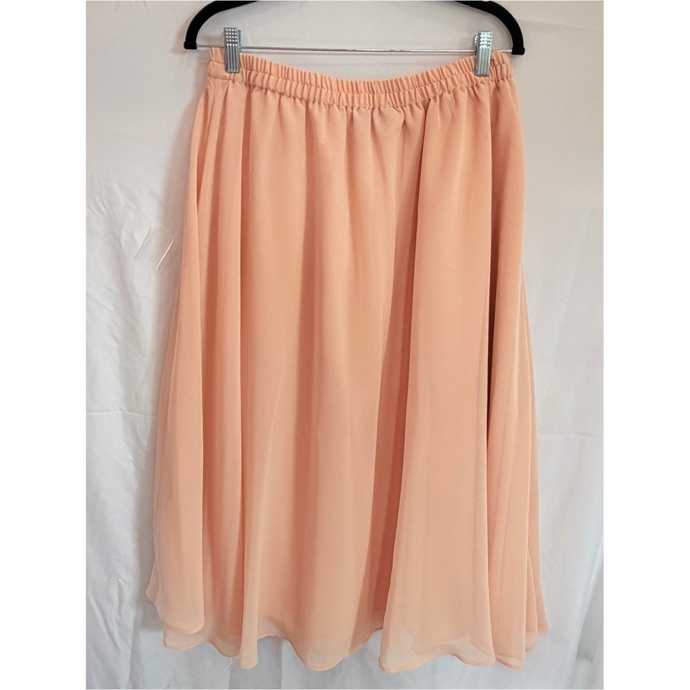 Roaman's Blush Maxi Skirt – Size 18W